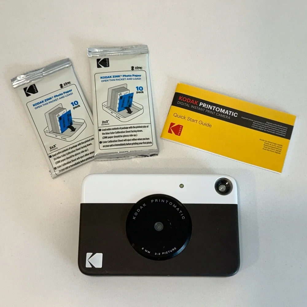 Kodak Printomatic Instant Camera in Black and White